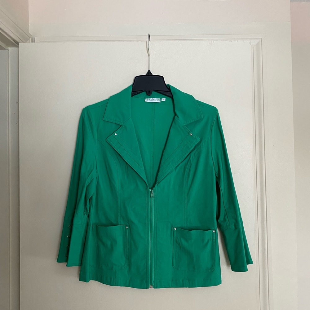 Green Women's Jacket by LuluB sz S
